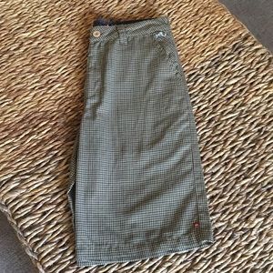 Quicksilver shorts. Brown on brown checked.Size 30